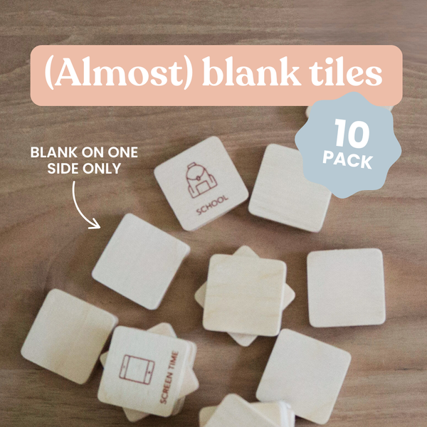 Almost blank timber tiles