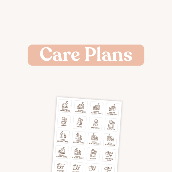 Tile Labels - Care Plans Pack